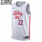Maillot NBA Philadelphia 76ers Matisse Thybulle 22 Nike 2022-23 City Edition Blanc Swingman - Enfant